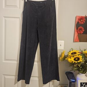 EXPRESS Editor Women Pants Wide leg Corduroy Trouser Navy Blue Sz 6R
